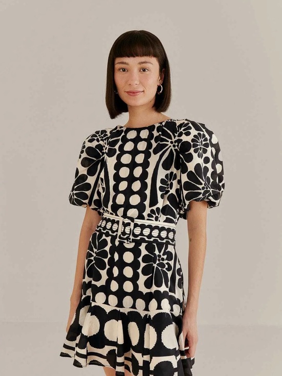 FARM Rio Dresses & Skirts - Palermo Puff Sleeve Mini Dress